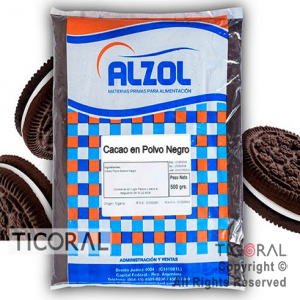 CACAO EN POLVO NEGRO ( OREO) ALZOL X 500GR x 1